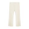 2026 Pantalones de Campana para Niñas Verano Delgados de Seda de Hielo con Volantes Largos Casuales Versátiles Elegantes Modernos Ligeramente Acampanados
