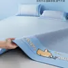 Esterilla Refrigerante de Seda de Hielo de Verano para Uso Doméstico, Nuevo Modelo 2026, Doble Uso para Invierno y Verano, Esterilla de Bambú Lavable a Máquina, Sábana de Verano, Esterilla de Paja