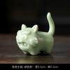 Decoração de cerâmica bonito desenhos animados tigre casa interior desktop esmalte cor ano da sorte do ornamento da decoração do mascote tigre
