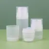 30/50/100ml Frasco a Vácuo Fosco de PP com Tampa de Pressão Frasco para Loção Frasco para Essência Frasco Dosador para Cosméticos Frasco para Gel