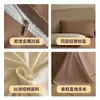 Juego de ropa de cama de cuatro piezas de algodón cepillado grueso de alta gama, 60 hilos, sábanas 100% algodón puro, funda de edredón, sábana bajera, ropa de cama para otoño e invierno
