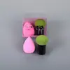 Creativo Lindo Bola Molienda Calabaza Gotas de Agua Forma Especial Huevo de Belleza Set Doble Uso Seco y Húmedo Huevo de Maquillaje Color Herramienta de Maquillaje Belleza