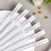 Venta al por mayor del fabricante Palillos de Cerámica Jingdezhen para Uso Doméstico Nuevos Antimoho y Resistentes a Altas Temperaturas Rápidos Lujo Ligero Vajilla Blanca