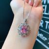 Huayoumei Joyería Juego de Tres Piezas de Moda Europea y Americana con Anillos, Pendientes y Collares de Piedras Preciosas, Joyería al por Mayor de Alta Gama para Mujer