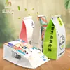 Bolsa de Embalaje para Pan con Apertura de Ventana y Recubrimiento de Agua Alcalina, Bolsa de Papel para Donas a Prueba de Aceite y Humedad, Bolsa para Croissants y Tostadas con Tira Trasera Engrosada
