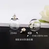 Colgante de Botella de Vidrio de Cristal con Tornillo de Gran Diámetro Sin Pegamento Colgante de Botella de Cabello Fetal DIY Collar de Botella de los Deseos de Cinabrio