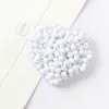 Cuentas Redondas de Color Sólido con Agujero Recto de Acrílico de 6-16 mm Material para Manualidades Hechas a Mano Cuentas Brillantes de Colores Sueltas