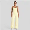 Conjunto de roupas fitness transfronteiriço, conjunto de colete esportivo color block de secagem rápida, conjunto de calças retas soltas para corrida ao ar livre, yoga e fitness