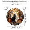 Halloween Transfronterizo Clásico Gato Negro Bruja Murciélago Disco Acrílico Colgante Puertas y Ventanas Habitación Atmósfera Festiva Decoración