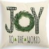 Fronha de Almofada com Estampa de Árvore de Natal, Capa de Almofada para Casa, Almofada Decorativa de Natal, Suporta Designs Personalizados