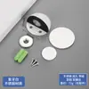 Tope de puerta superior de acero inoxidable sin perforaciones Tope de puerta de succión al suelo tipo Tortuga con resistencia magnética para puerta, goma gruesa anticolisión, tope de puerta montado en el suelo