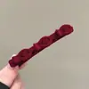 Grampo de Franja Veludo Sem Costura, Presilha de Cabelo Luxuosa de Alta Qualidade, Grampo para Trança na Testa, Grampo Lateral para Mulheres