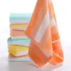Toalha de Algodão Puro Listrada Estilo Japonês Dourada Nova, Macia e Absorvente, Presente para Adultos, Atacado de Fabricante de Toalhas Esportivas