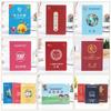 Capa de Papel Revestido, Caderneta de Pontos Impressa em Cores, Livro de Carimbos de Passaporte Infantil, Páginas Internas com Estampagem Dourada, Presentes Impressos Personalizados