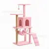 Estrutura de escalada multinível para gatos com cama confortável para gatos, rede, poste arranhador, árvore para gatos interna, suprimentos para animais de estimação tudo-em-um no atacado, direto do fabricante