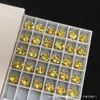 Shine Shi Jia 8MM Diamante Nu Hua Zi Joia Cristal Manicure Hua Zi Furo da Orelha Unha da Orelha Brincos Hua Zi Personalizados