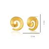 Design de Nicho Europeu e Americano Estilo Simples de Espiral Brincos Únicos Luxo Leve High-end Brincos Personalizados