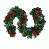 Guirlanda de Natal Transfronteiriça Pendurada na Porta 180/270cm Decorações Artificiais Árvore de Natal Rattan Cena Pendurada Arranjo Porta