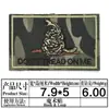 Parche de Tela Bordado Blanco y Negro Borde Rojo Impreso Velcro Criaturas Animales Insignia Cuadrada Parche Táctico Velcro