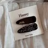 Grampo de Cabelo com Estampa de Leopardo Coreano, Presilha Lateral de Alto Padrão e Exquisite, Presilha para Franja com Combinação de Cores, Presilha para Cabelo da Testa, Acessório de Cabelo Grampo