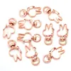 Directo de fábrica aleación conejo conejo llavero llavero juguete colgante DIY accesorios de joyería forma hebilla de perro