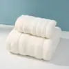 Juego de Toallas de Baño Transfronterizo 100% Algodón, Toalla Jacquard de Color Sólido para Regalo, Juego de Toallas de Exportación Comercial 100% Algodón con Logo Personalizado
