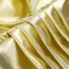 Tela de lustre metálico, fondo dorado, ropa decorativa, silueta estructurada, hecho a mano DIY, diseñador, tela de poliéster