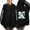 Suéter con capucha estampado de Cazador a Tiempo Completo de Anime HUNTER x HUNTER Venta Caliente Transfronteriza Cardigan Holgado Casual