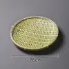Pá de Bambu Trançado Feita à Mão Bandeja de Secagem Estilo Fazenda Cesta para Chá de Frutas Armazenamento de Cozinha Cesta para Pão Cozido Redonda