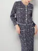 Camisas Plisadas de Moda Tops Holgados Primavera y Otoño Ropa de Mujer Nueva Casual Versátil Chaqueta Pequeña Fragante para Mujer Envío Directo