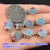 S999 Plata de Pie Azul Quemado Pegamento de Gota Cuentas Cubo Nafu Separador Cuerda de Mano Tejida Pulsera Collar Accesorios Hechos a Mano DIY