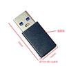 Liga de alumínio USB macho para Type-C fêmea adaptador 3.0 transmissão de dados Fast Charge adaptador otg adaptador