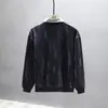 Camisa de Tricô Masculina para Primavera e Outono com Gola Camisa Falsa Duas Peças Tecido Composto Moda Estampada Fina Quente Camisa Base para Jovens