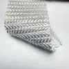 Tejido de Malla con Patrón de Espiga de Trigo con Estampado Completo Dorado, Tejido de Malla Elástica de Espiga para Decorar Vestidos de Escenario y Desfile de Moda