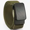 Cinturón Elástico Tejido Grueso de Nuevo Estilo para Comercio Exterior Transfronterizo, Versátil para Exteriores para Hombre con Hebilla Automática en Stock