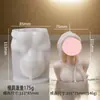 Molde de Vela de Carrusel Tridimensional Modelo Zorro de Nueve Colas Conejo Lámpara de Hielo DIY Molde Cultural y Creativo