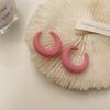 S925 Agulha de Prata Japonês Coreano Fada Rosa C Brincos Temperamento Simples Girly Brincos Brincos de Moda 1810