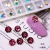 K9 Nuevos Pedrería de Uñas Redondas de 6 mm con Base Puntiaguda de Gama Alta, Pedrería Tridimensional Super Brillante para Decoración de Uñas de Vidrio DIY