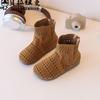 Nuevas Botas Cortas de Verano para Comercio Exterior, Botas de Moda Transpirables Huecas para Niños, Sandalias Romanas para Niñas, Botas Frescas Modernas Resistentes al Desgaste
