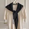 Bufanda Triangular de Punto Beige con Calados para Mujer, Chal, Chaleco, Bufanda para el Cuello, Falda de Alta Gama, Bufanda para la Cintura, Bufanda Cinturón