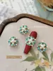 Nuevos accesorios de arte de uñas esmaltados estilo chino, con fénix de esmalte azul, borlas, perlas y diseños florales, al por mayor para decoraciones de uñas tradicionales.