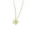 Collar con Colgante de Mariposa Ojo de Gato para Mujer Famoso en Internet Estilo Frío ins Sentido de Diseño Nicho Cadena para Clavícula de Lujo Ligero Elegante