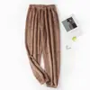 Pijama de Fleece Coral para Mulheres, Espessado Outono/Inverno Fofo Flanela Roupa de Casa, Pode Ser Usado Fora, Conjunto de Robe Cardigan de Manga Longa