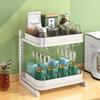 Estante de almacenamiento de tazas de escritorio Caja de almacenamiento de tazas de agua Copa de vino tinto Copa Bandeja para tazas de té Estante para tazas de agua Estante para tazas