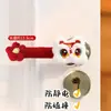 2025 Nuevo Modelo Cubierta para Pomo de Puerta Danza del León Adorno Colgante para Inauguración de Casa Mudanza Entrada Nueva Hogar Escena de Danza del León de Felpa Decoración de Arreglo