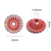 Novas Miçangas Espaçadoras de Cesta de Flores Vazada Cravejadas com Diamantes Simples e Modernas Miçangas de Strass Chaveiro DIY Caneta com Miçangas Acessórios de Joias
