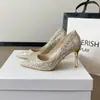 Sapatos de casamento na cor champanhe para mulheres, novo modelo 2026, vestido de noiva estilo chinês Xiuhe, sapatos de noiva de uso duplo, saltos agulha deslumbrantes, sapatos de cristal para o dia a dia