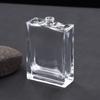 Botella de perfume con atomizador, transparente, de vidrio, 100 ml, para cosméticos, con atomizador.
