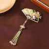 Broche de Borla de Abanico de Crisantemo Estilo Chino Broche Clásico Femenino de Gama Alta Corsage de Gama Alta Accesorios para Cheongsam