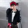 Sudadera de otoño para niño con estrella de cinco puntas, chaqueta de manga larga, chaqueta de béisbol casual con cremallera para niño estilo otoño, genial
